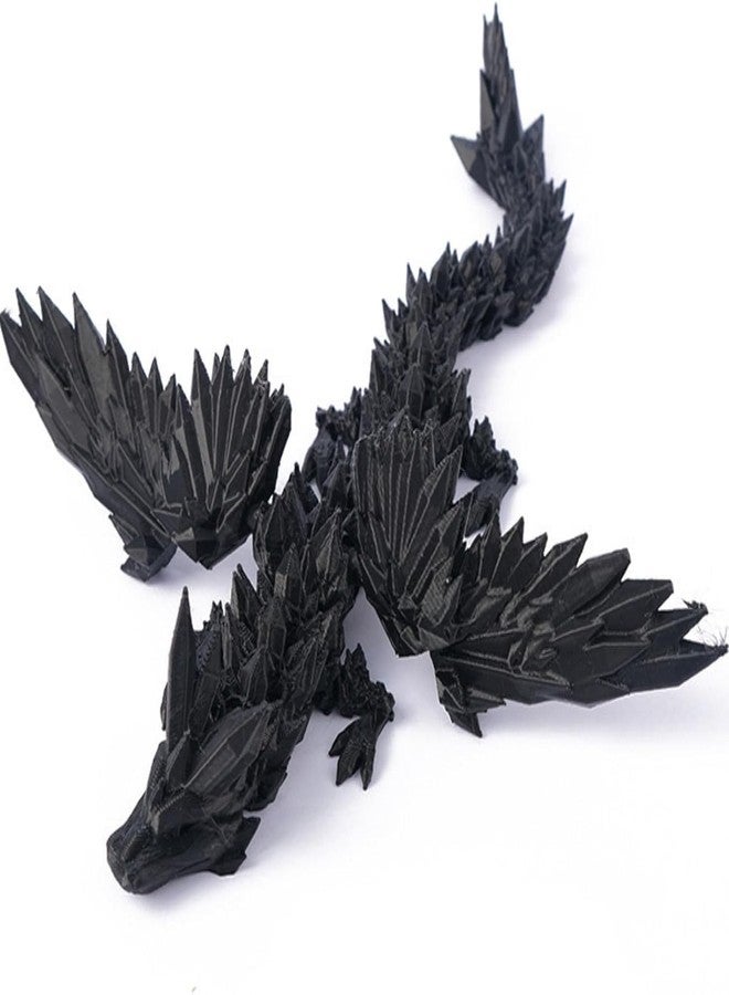 ZATOMIC Wings Dragon Unisex Kids Fidget Toy, Home, Office Decor Showpiece & Desk Toy (Black) - 23 CM (Non Toxic) - Image 1